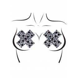 X Factor Nipple Jewels Sticker Black