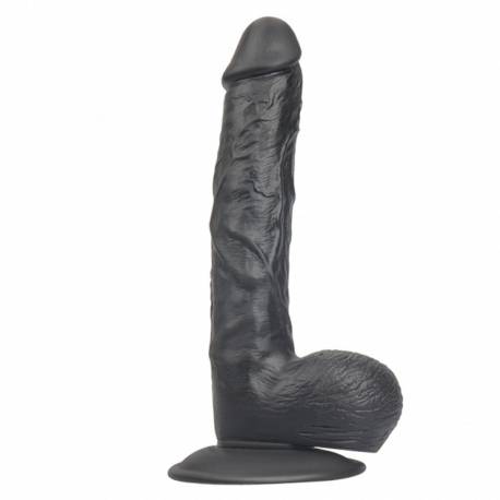 Rocket John 9,1 Inch Black Realistic Dildo 9,1 Inch / 23 Cm
