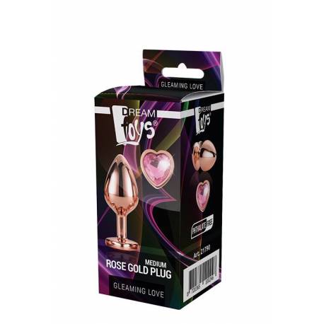 Gleaming Love Rose Gold Plug Medium