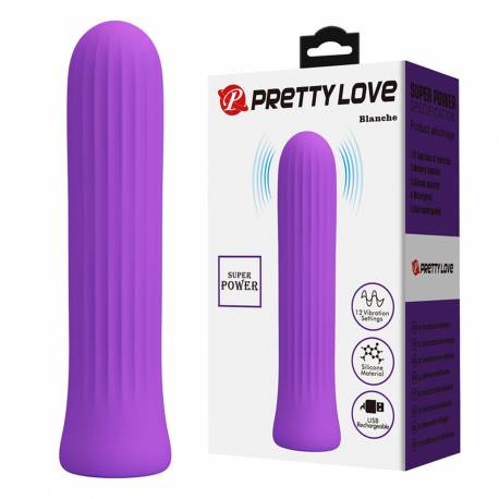 Pretty Love - Blanche Dark Purple, 12 Vibration Functions Memory Function
