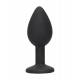 Silicone Butt Plug With Removable Jewel
