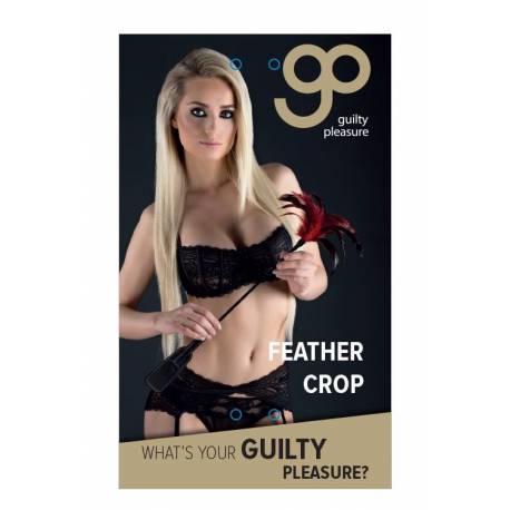 Gp Feather Crop Black/red