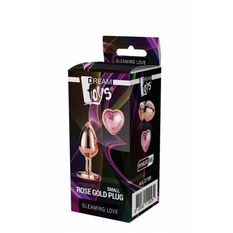 Gleaming Love Rose Gold Plug Small