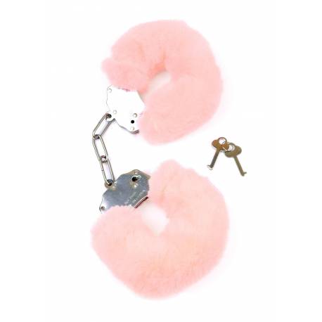 Kajdanki Fetish B - Series- Furry Cuffs Light Pink