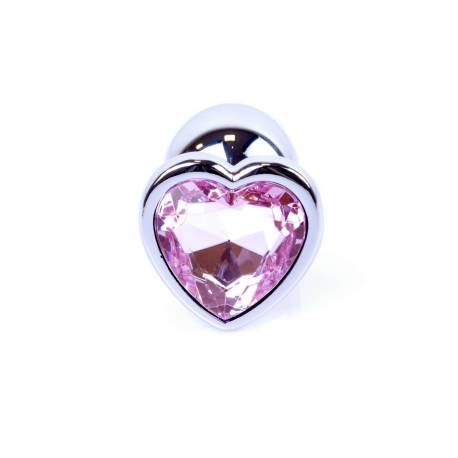 Plug-Jewellery Silver Heart Plug- Rose
