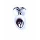 Plug-Jewellery Silver Heart Plug- Dark Blue