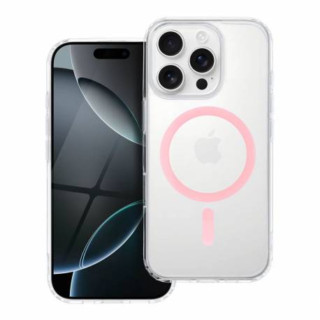 Drop Glue Colorful Ring Mag Cover Kompatybilny Z Magsafe Pasuje Do Samsung A16 Różowy