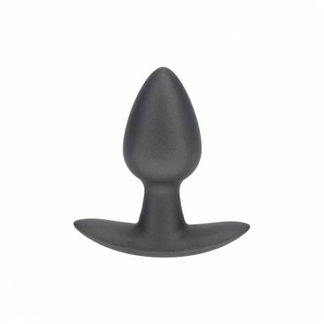 Smooth Silicone Anal Plug - Small - 2.6 / 6,5 Cm - Gunmetal