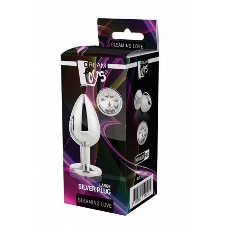 Gleaming Love Silver Plug Large