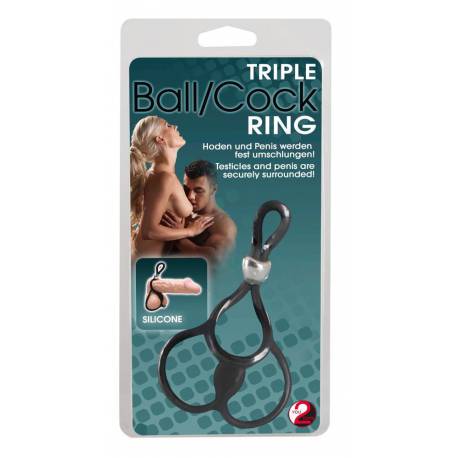 Triple Ball And Cock Ring