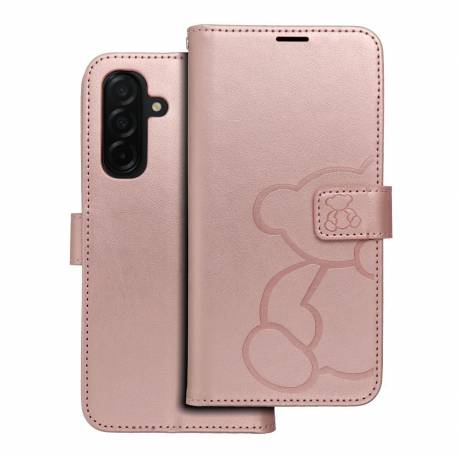 Kabura Mezzo Book Do Samsung A26 5G Teddy Bear Złoty Róż