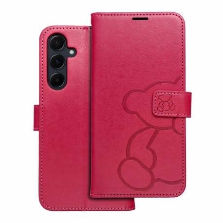 Kabura Mezzo Book Do Samsung A55 5G Teddy Bear Magenta