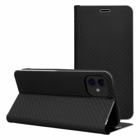 Kabura Luna Book Carbon Do Iphone 16E (Se 4 2025) Czarny
