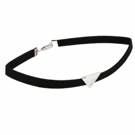 Naszyjnik Choker Simple Triangle - Czarne N487Cz