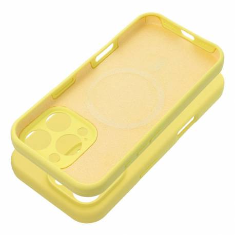 Futerał Silicone 2Mm Do Iphone 15 Pro Max Kompatybilny Z Magsafe Żółty