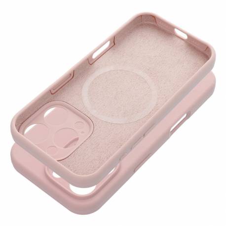 Futerał Silicone 2Mm Do Iphone 16 Pro Max Kompatybilny Z Magsafe Pudrowy Róż