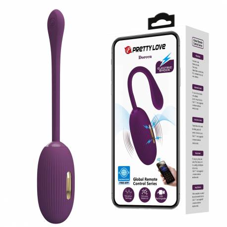 Pretty Love - Doreen, 12 Vibration Functions 3 Electric Shock Functions Mobile App Long-Distance Control