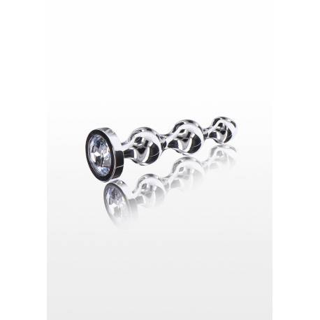 Diamond Star Beads Medium Silver
