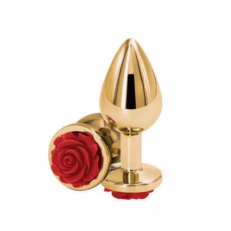 Rose Buttplug Medium Red