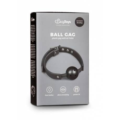 Knebel-Ball Gag With Pvc Ball - Black