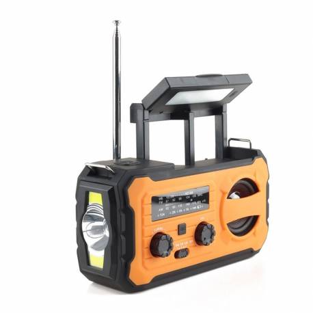 Pristar Radio Fm Z Latarką 4000 Mah Yx328 Pomarańczowe