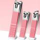 Zestaw Akcesoriów Do Manicure, Pedicure W Etui Różowe 12W1 Ak20