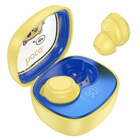 Hoco Słuchawki Bezprzewodowe Bluetooth Tws Dla Dzieci Ew111 Żółte