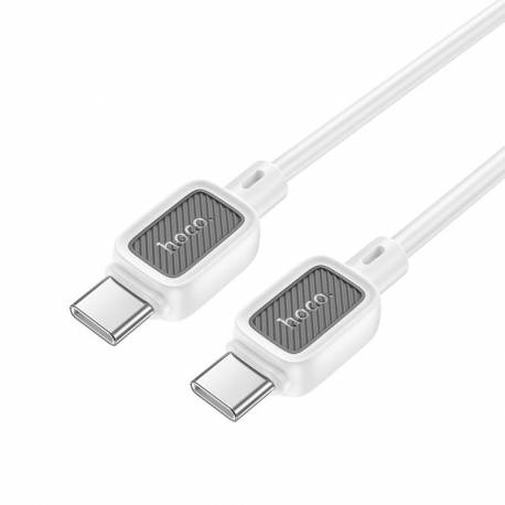 Hoco Kabel Typ C Do Typ C 3A 60W X108 1 M Biały