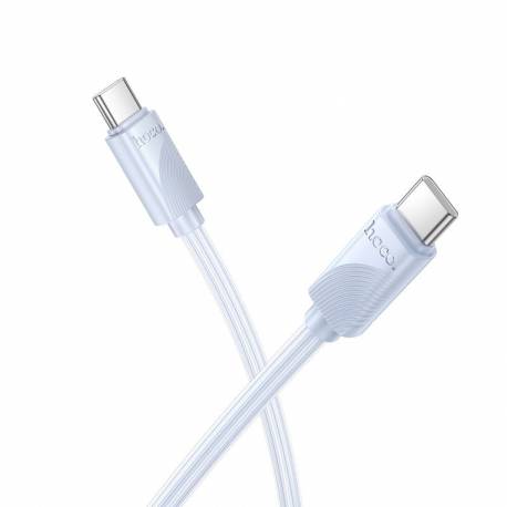 Hoco Kabel Typ C Do Typ C 3A 60W X114 1 M Niebieski