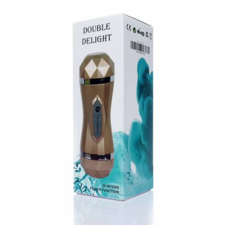 Masturbator-Vagina Double Delight 35 Function Usb