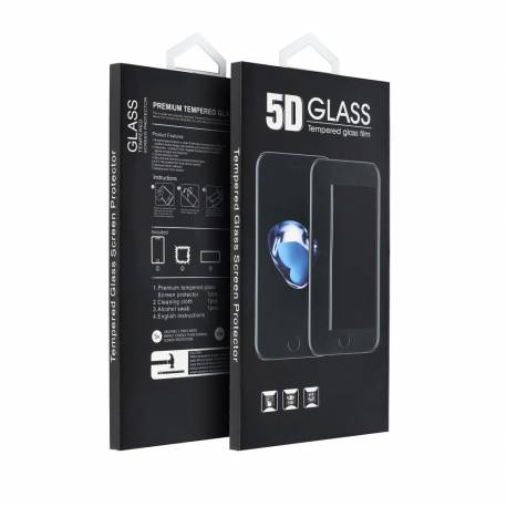 5D Full Glue Tempered Glass - Do Motorola E15 / G05 / G15 / G15 Power Czarny