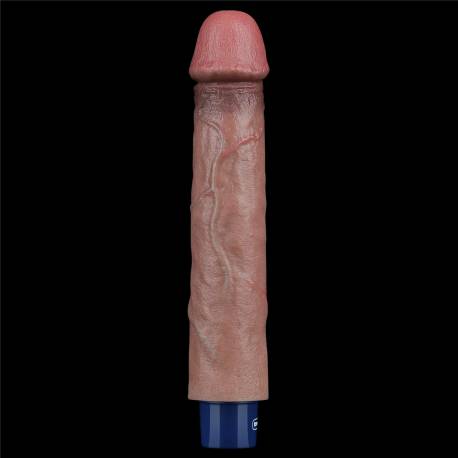 9" Real Softee Rechargeable Silicone Vibrating Dildo