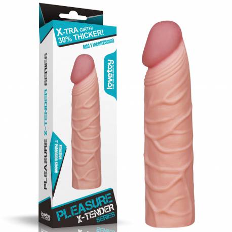 Add 1 Pleasure X Tender Penis Sleeve Flesh