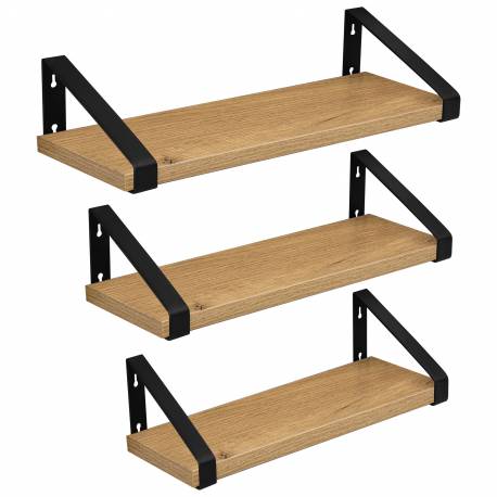 Zestaw 3 Półek Loft Sirin Craft