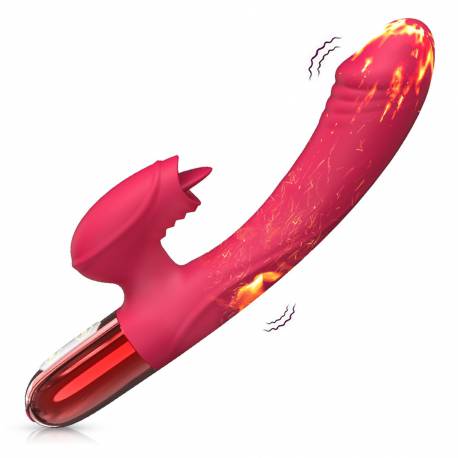 Wibrator-Silicone Vibrator Usb, 10 Vibration Modes, Heating