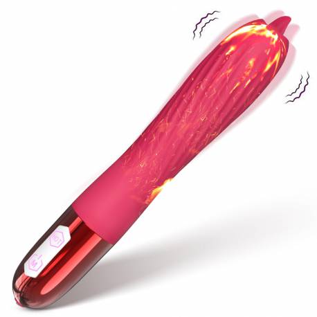 Wibrator-Silicone Vibrator Usb, 10 Vibration Modes, Heating