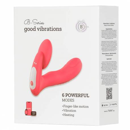 Silicone Vibrator 3 Speeds, 6 Frequencies, Finger Function, Heating + App Control