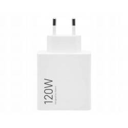 Xiaomi Oryginalna Ładowarka Sieciowa Usb A Qc3.0 3A 120W Mdy-14-Ee + Kabel Usb A Do Typ C 6A 1M Biała Bulk
