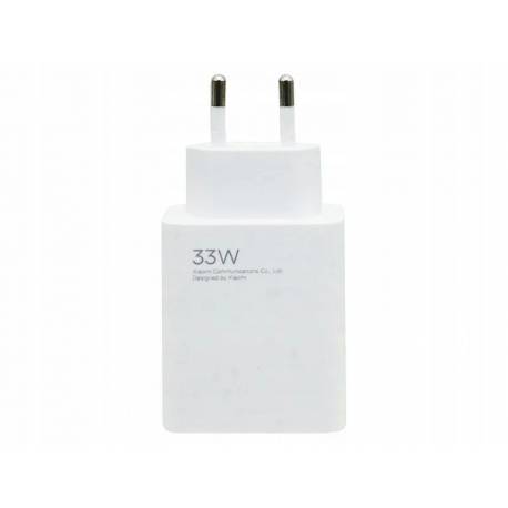 Xiaomi Oryginalna Ładowarka Sieciowa Usb A Qc3.0 3A 33W Mdy-16-Ef Biała Bulk