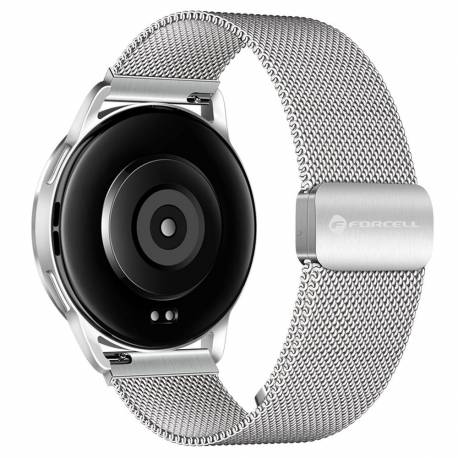 Pasek Do Samsung Galaxy Watch Forcell F-Design Fs11 Magnetyczny Stal 22 Mm Srebrny