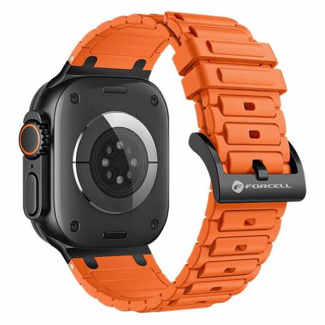 Pasek Do Apple Watch Forcell F-Design Fa06 Silikon 38 / 40 / 41 Mm Pomarańczowy