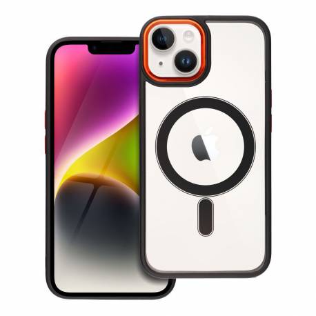 Futerał Color Edge Mag Cover Kompatybilny Z Magsafe Do Iphone 14 Czarno Złoty