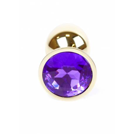 Plug-Jewellery Gold Plug- Purple