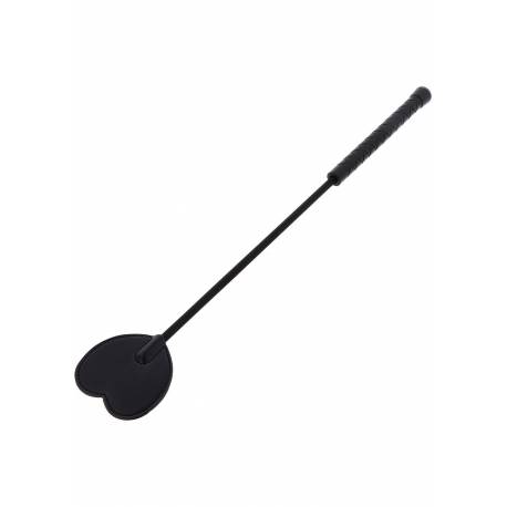 Crop Whip Heart Black