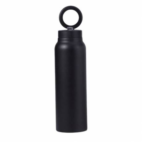 Butelka / Bidon Na Wodę Metal Z Uchwytem Kompatybilnym Z Magsafe 750Ml Czarny