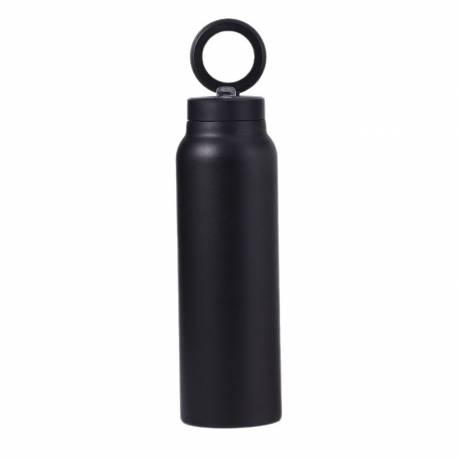 Butelka / Bidon Na Wodę Metal Z Uchwytem Kompatybilnym Z Magsafe 950Ml Czarny