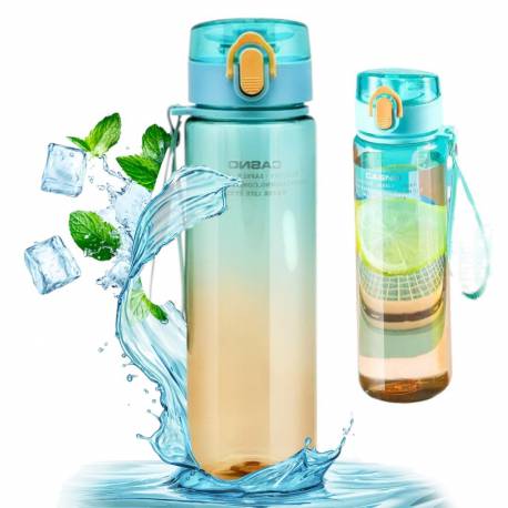 Butelka Na Wodę, Bidon 560Ml Casno Ombre Niebiesko Pomarańczowy Bd53