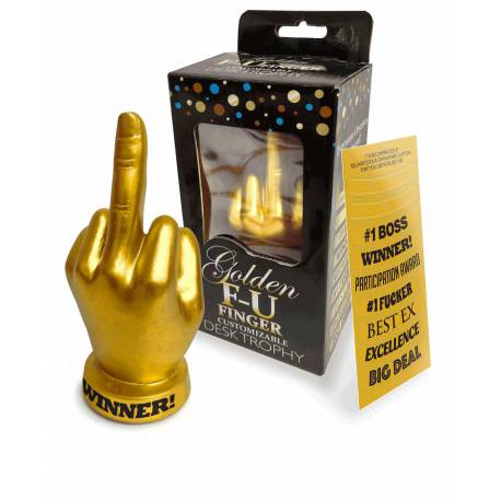 Golden F-U Finger Trophy