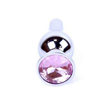 Plug-Jewellery Silver Butt Plug- Rose