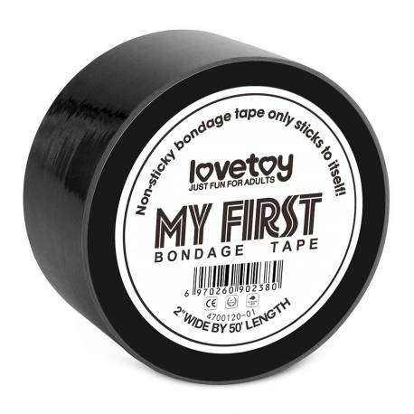 My First Non Sticky Bondage Tape Black